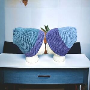 Handmade Unisex Reversible Knit Hat